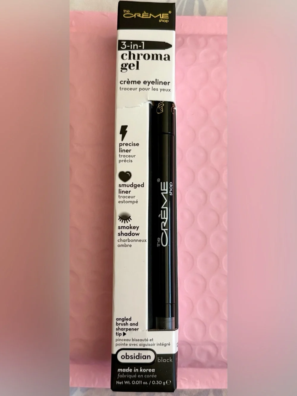 THE CRÈME 3-in-1 Chroma Gel Eyeliner - Obsidian Black